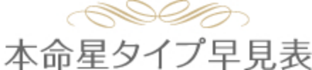 本命星タイプ早見表