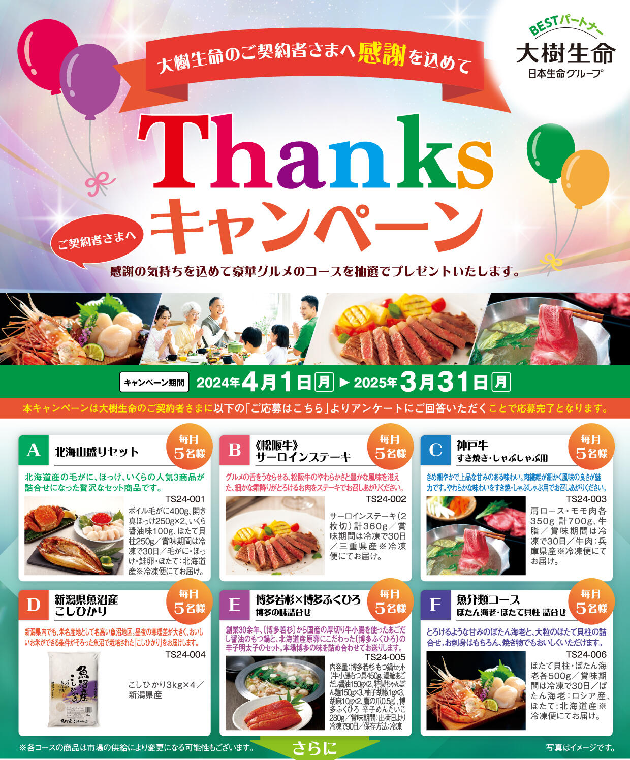 誕生日を迎えられる方とご家族様へお誕生日プレゼントキャンペーン