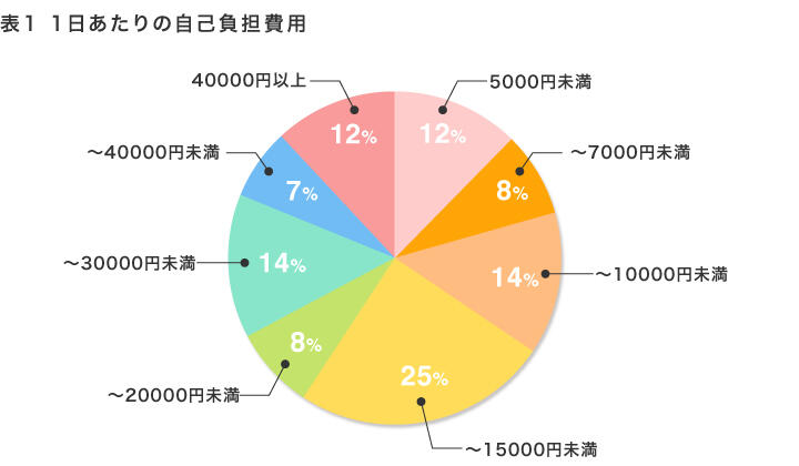 図表1　1日あたりの自己負担費用