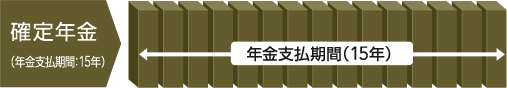 ご契約時の年金種類　確定年金（年金支払期間15年）